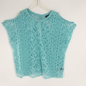 NICOLE MILLER cold shoulder blouse